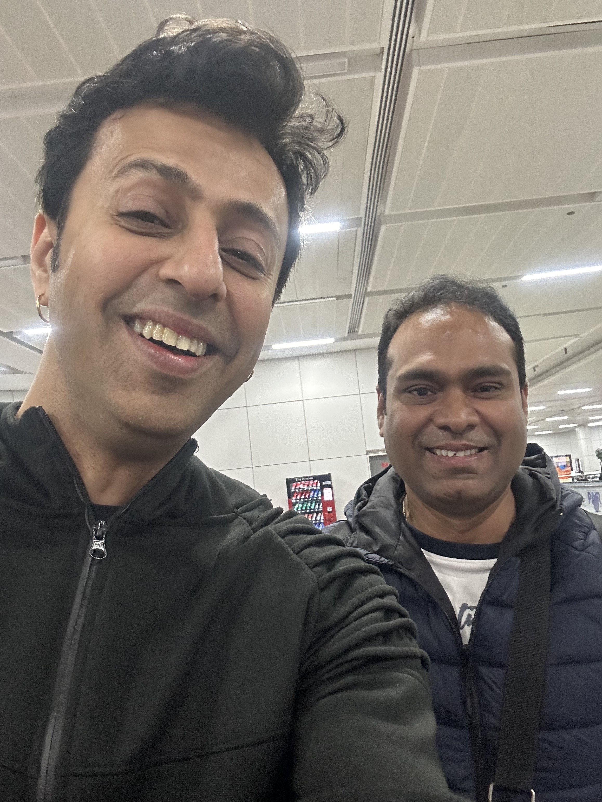 Vikas Gautam with a celebrity guest