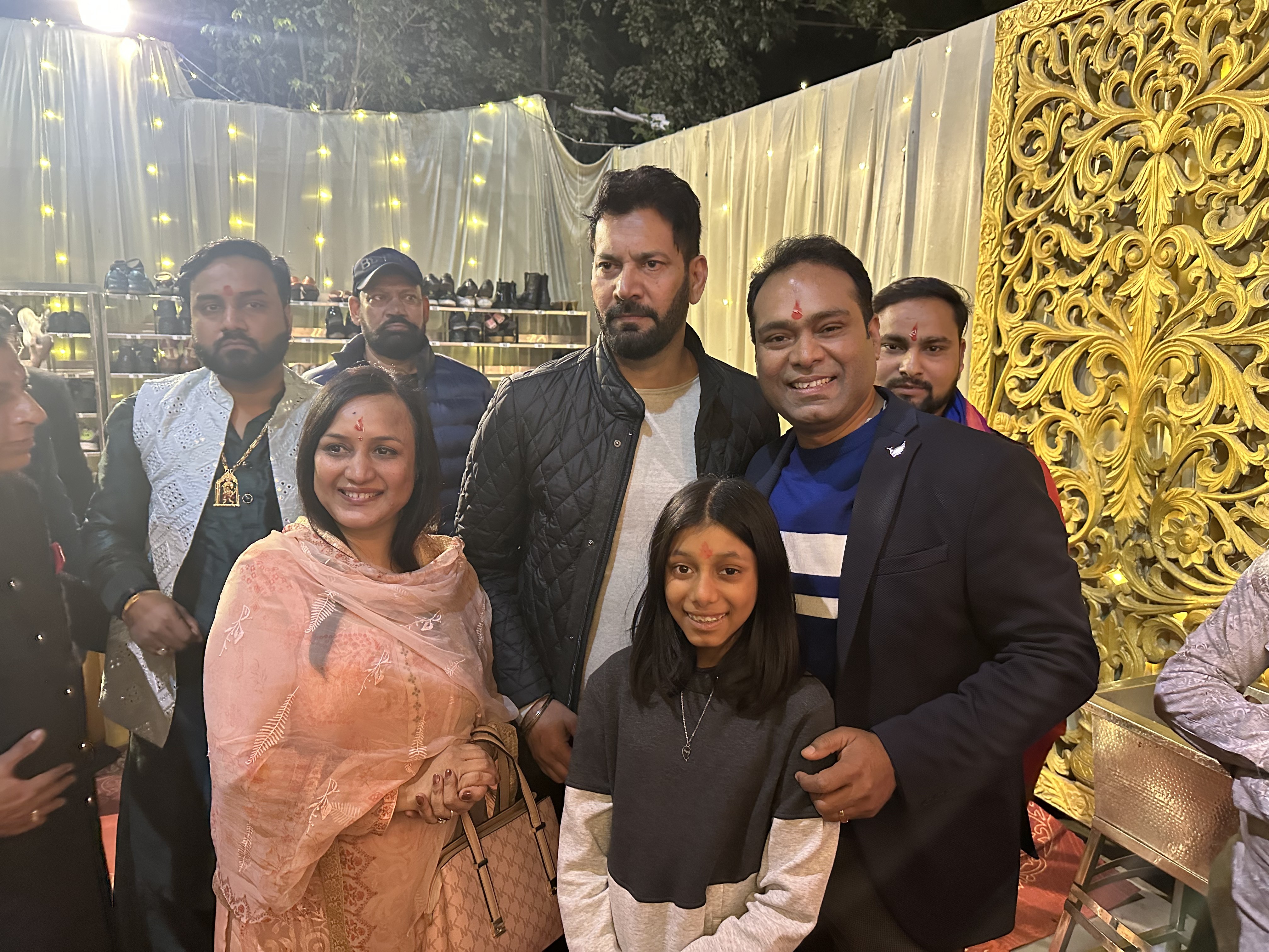 Vikas Gautam with a celebrity guest