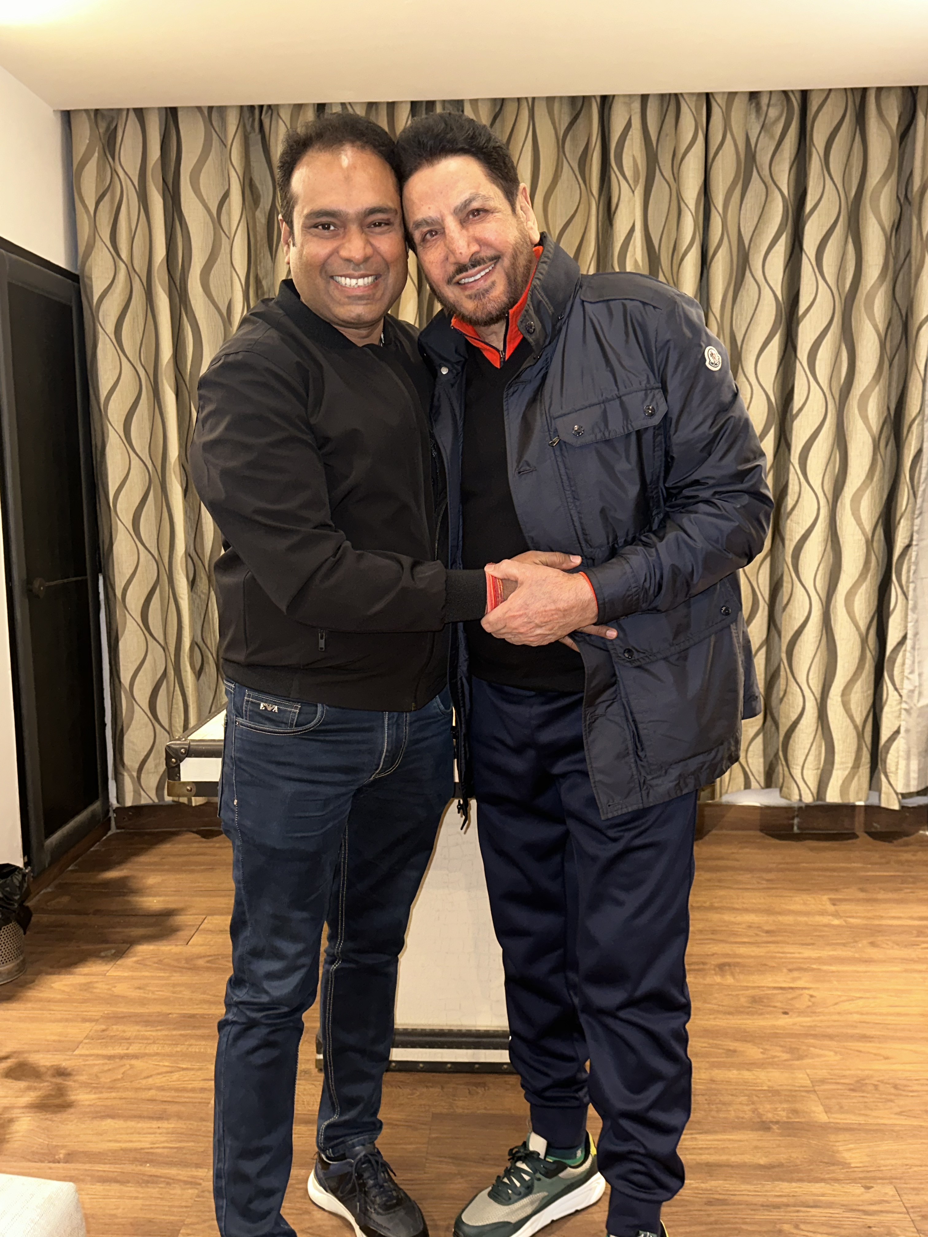 Vikas Gautam with a celebrity guest