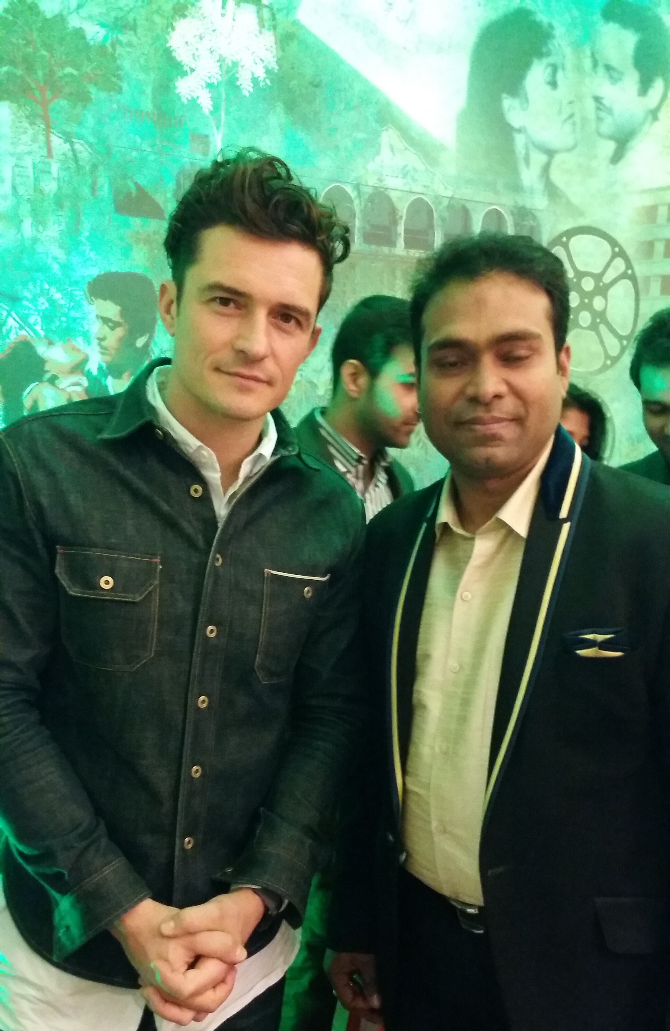 Vikas Gautam with a celebrity guest