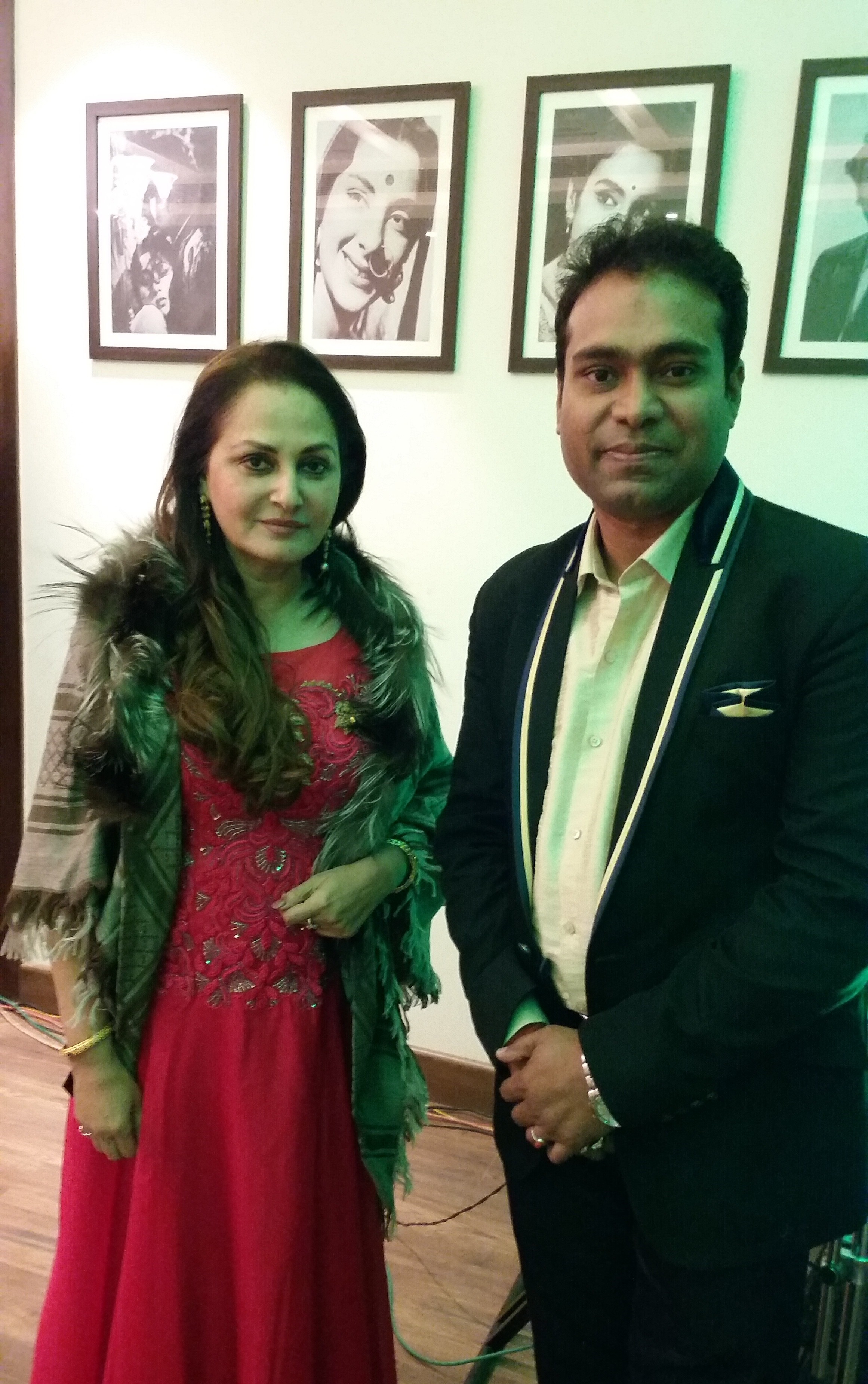 Vikas Gautam with a celebrity guest