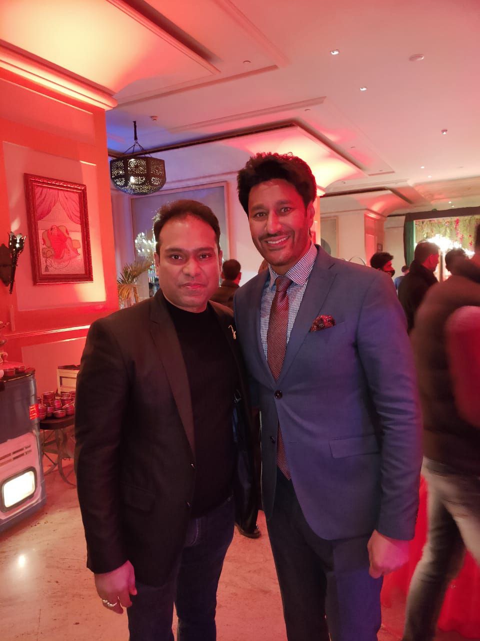 Vikas Gautam with a celebrity guest