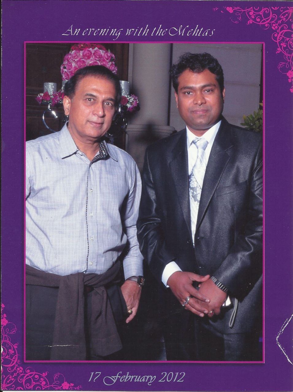 Vikas Gautam with a celebrity guest