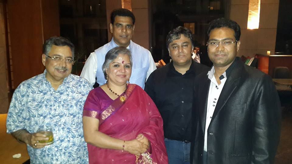 Vikas Gautam with a celebrity guest