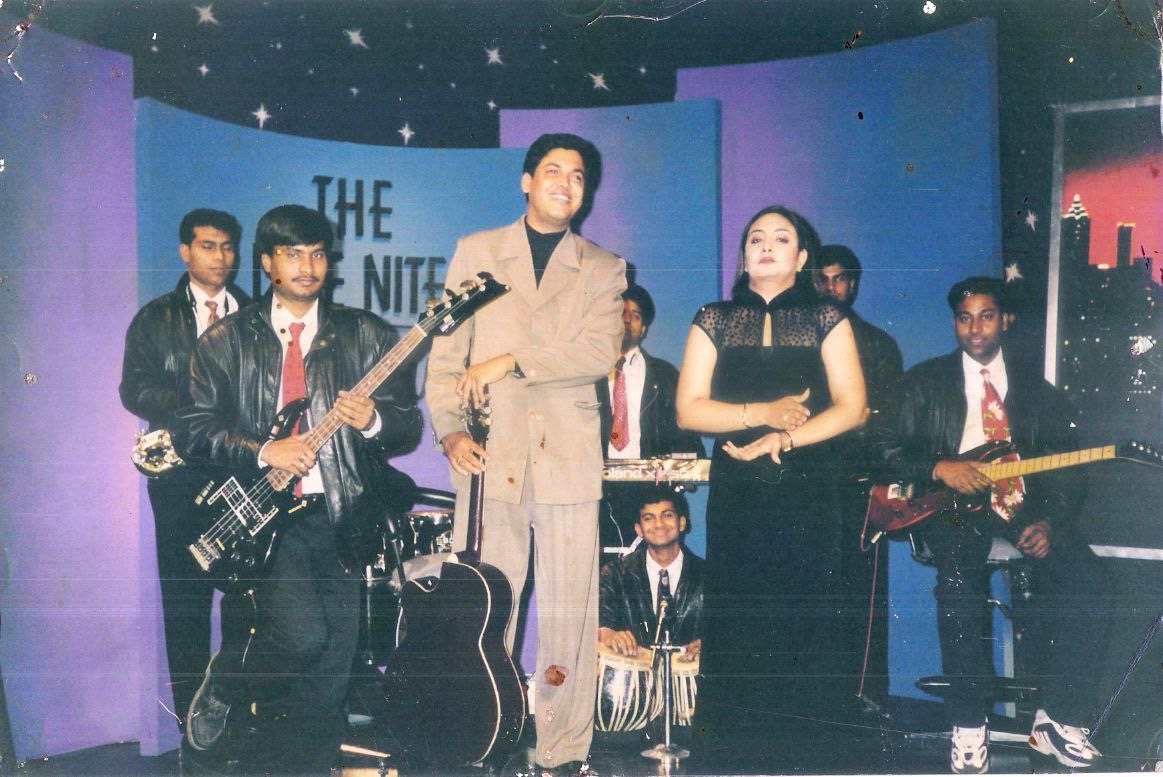 Vikas Gautam with a celebrity guest