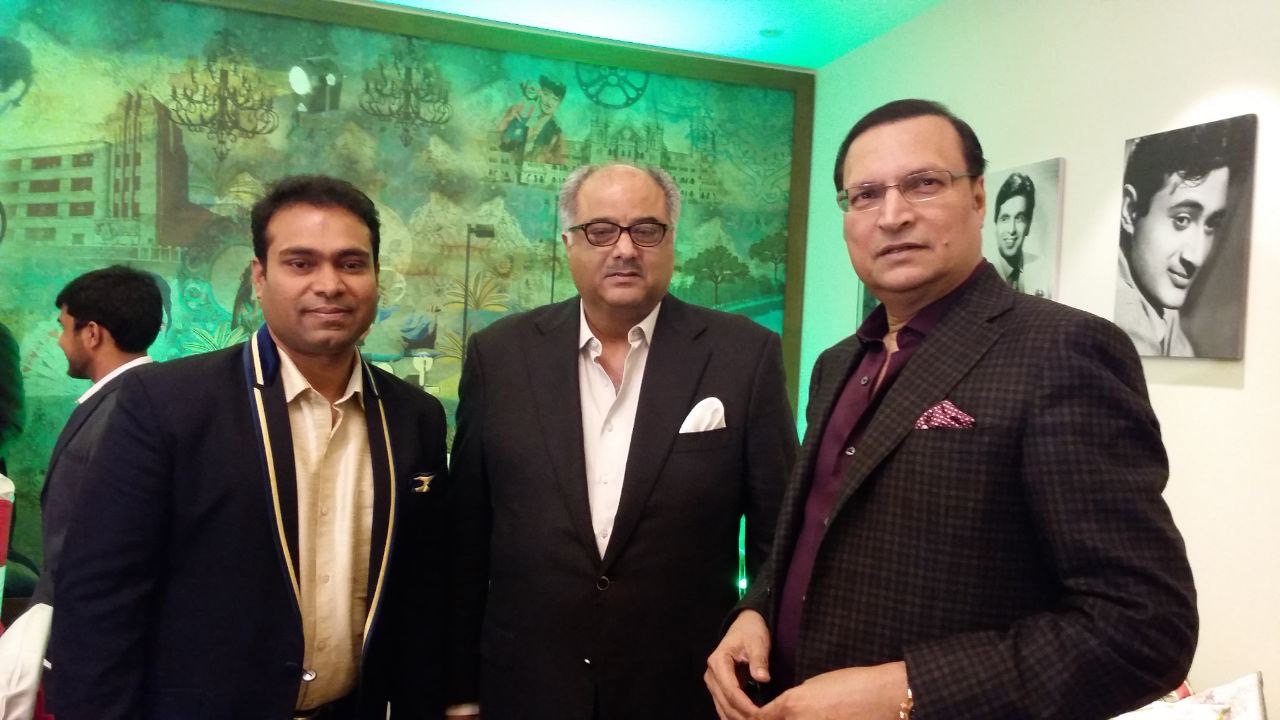 Vikas Gautam with a celebrity guest