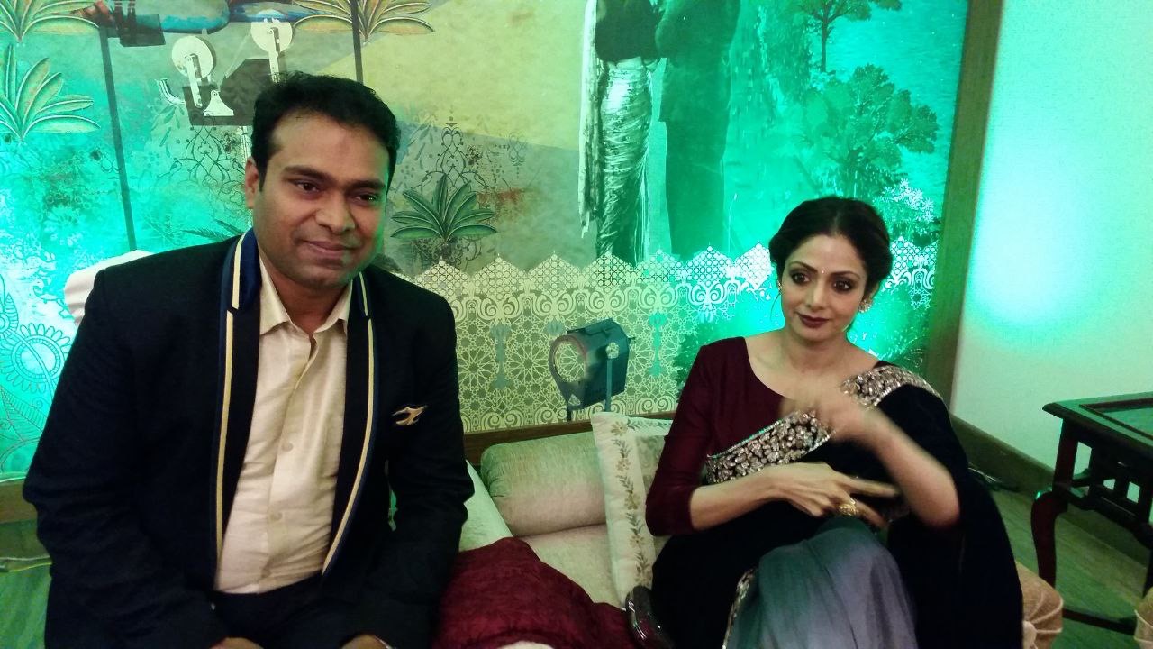 Vikas Gautam with a celebrity guest