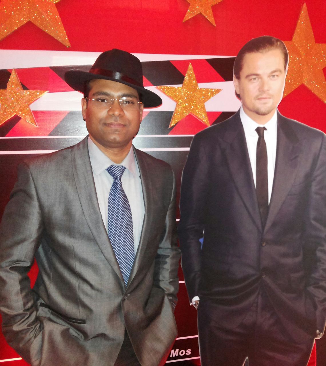 Vikas Gautam with a celebrity guest