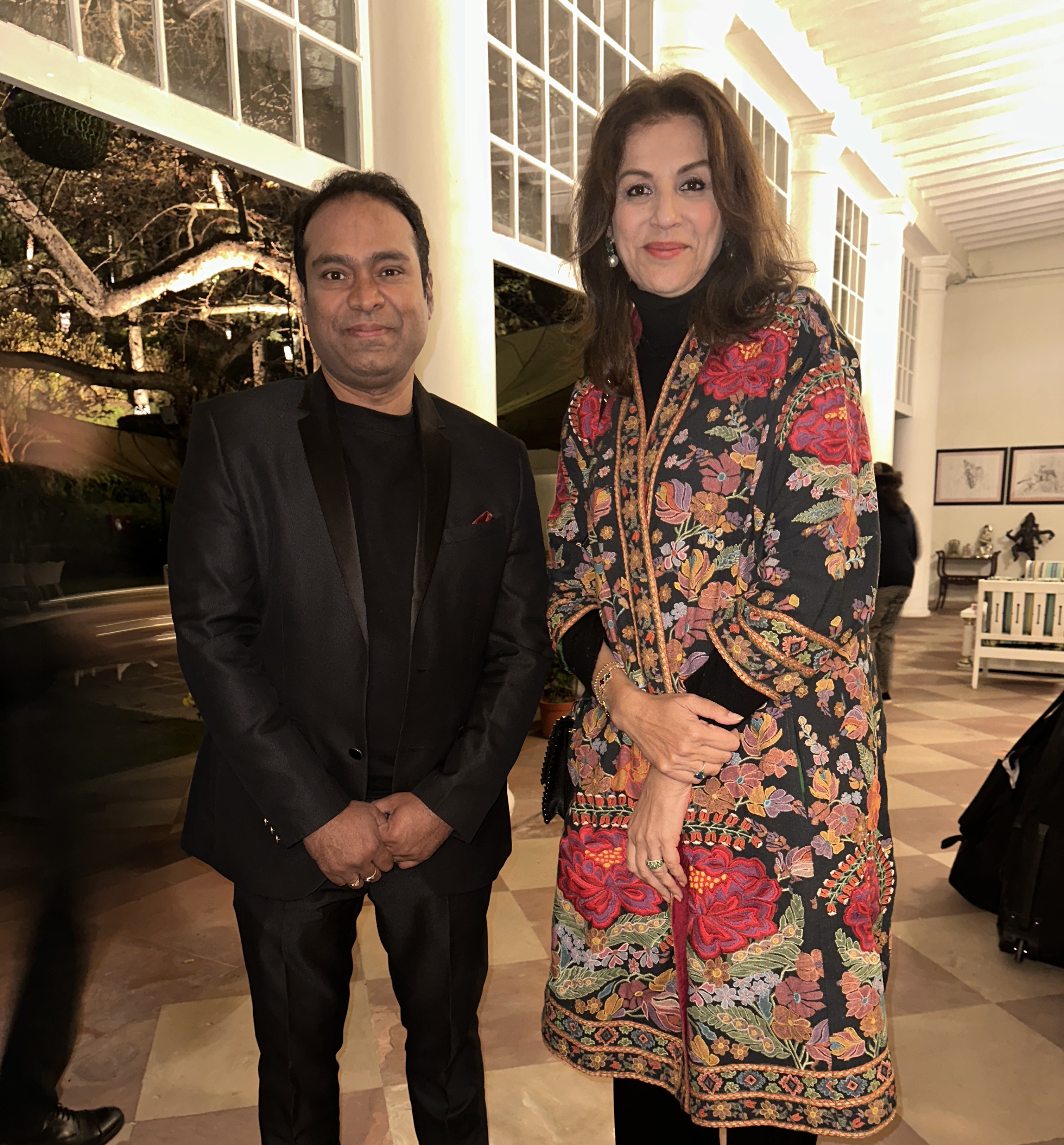 Vikas Gautam with a celebrity guest