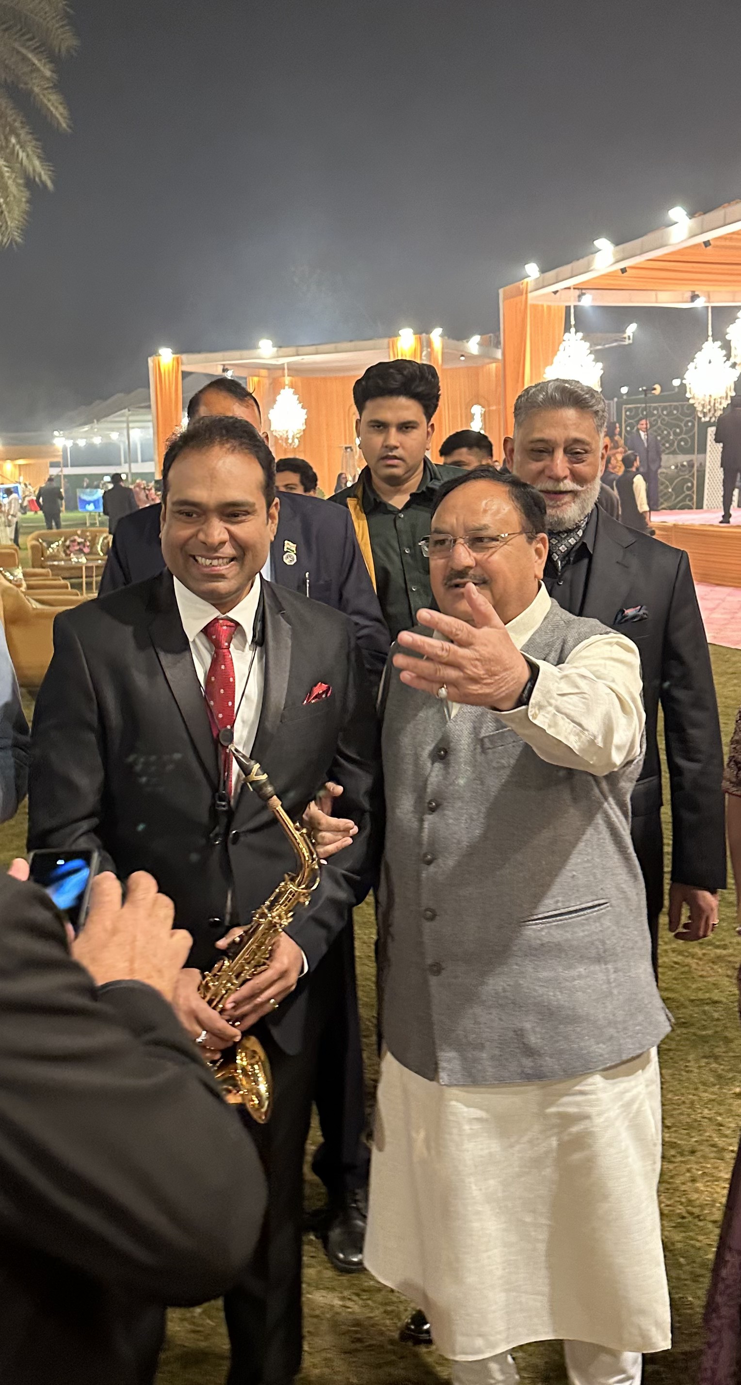 Vikas Gautam with a celebrity guest