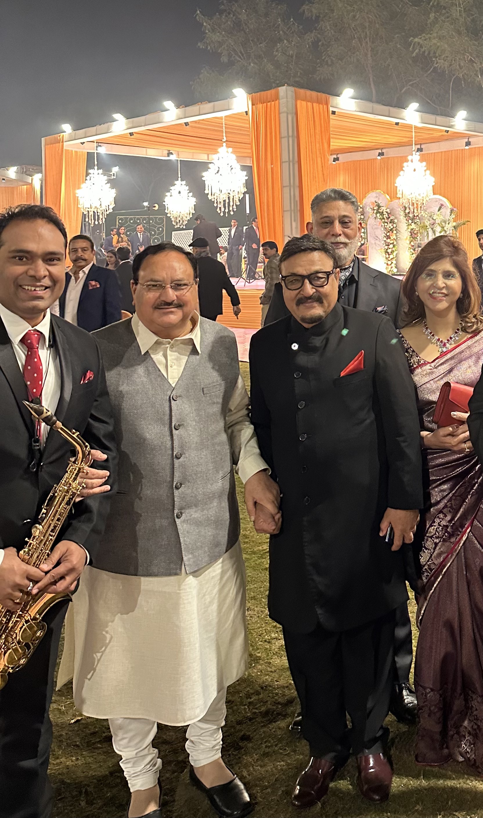 Vikas Gautam with a celebrity guest