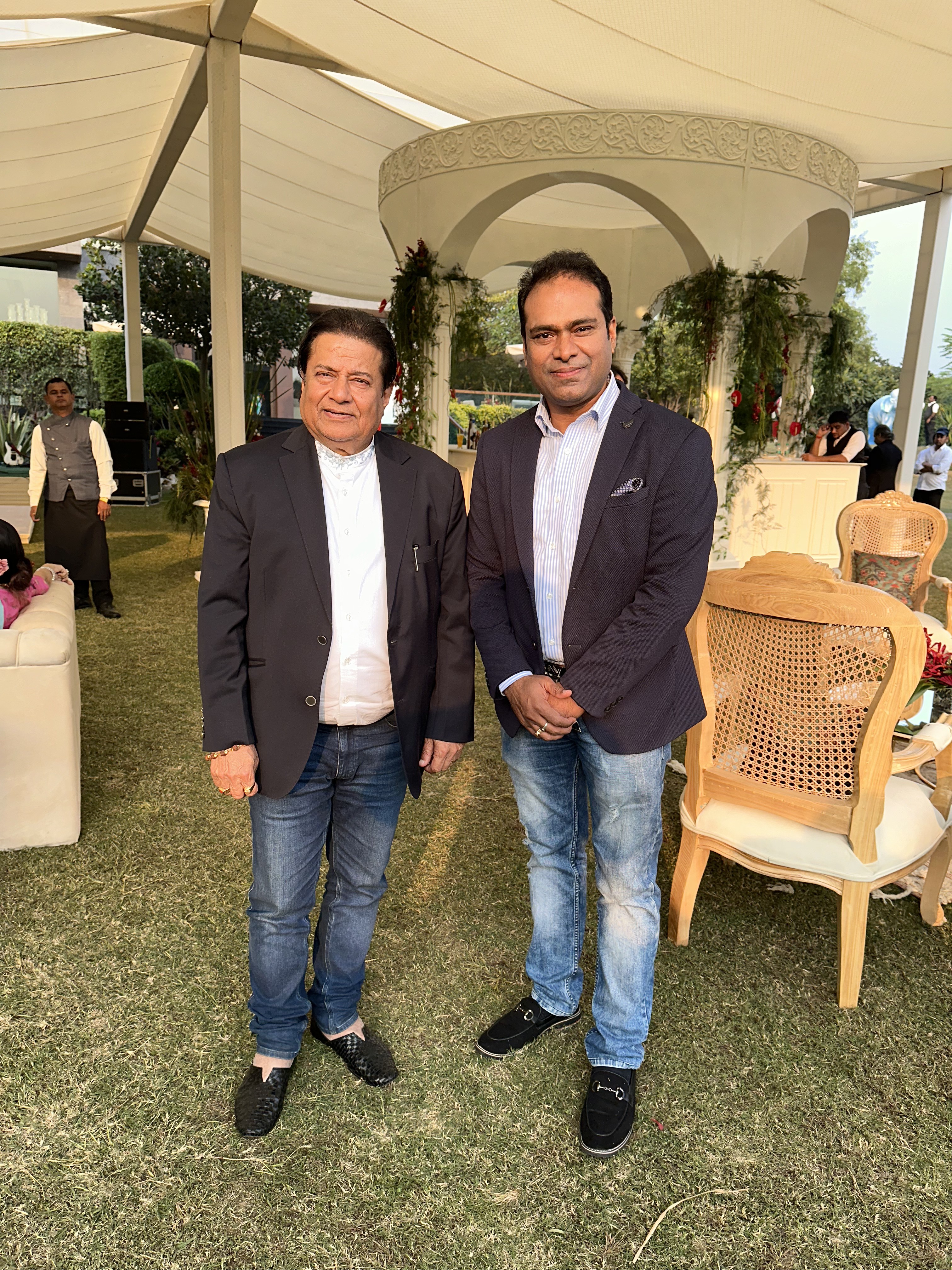 Vikas Gautam with a celebrity guest