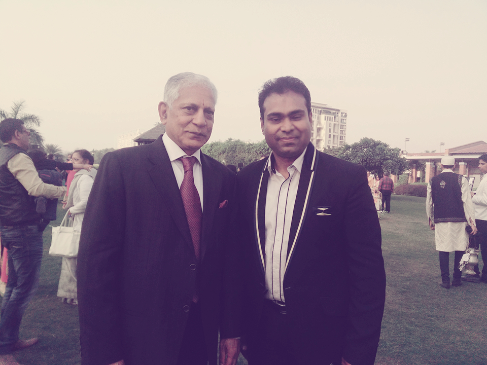 Vikas Gautam with a celebrity guest