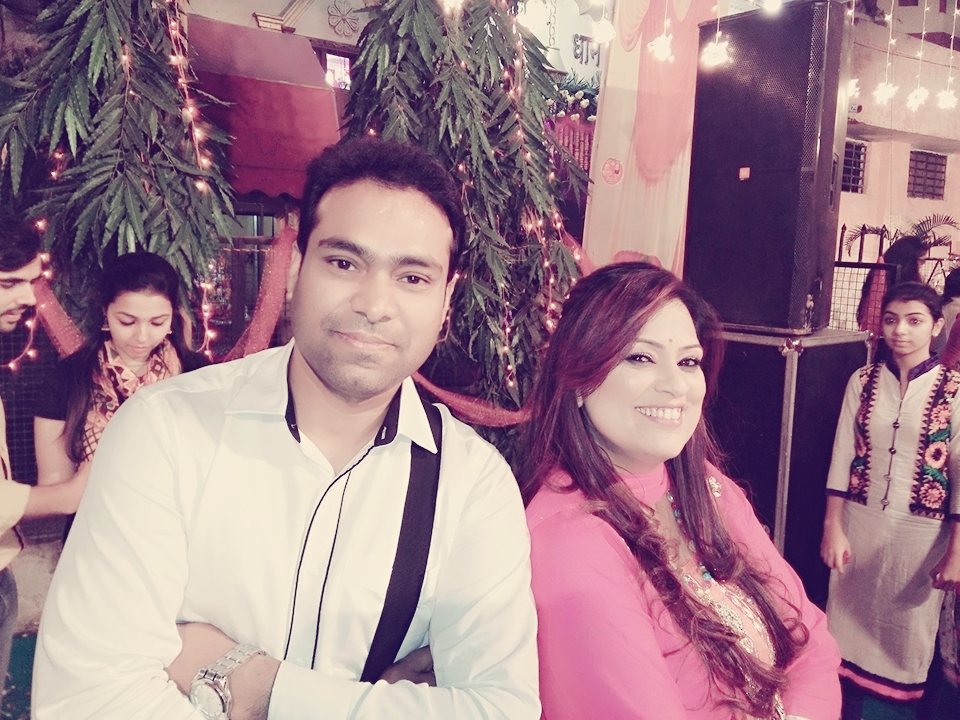 Vikas Gautam with a celebrity guest