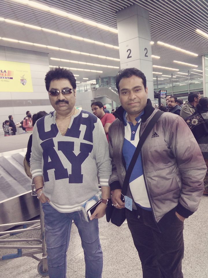 Vikas Gautam with a celebrity guest