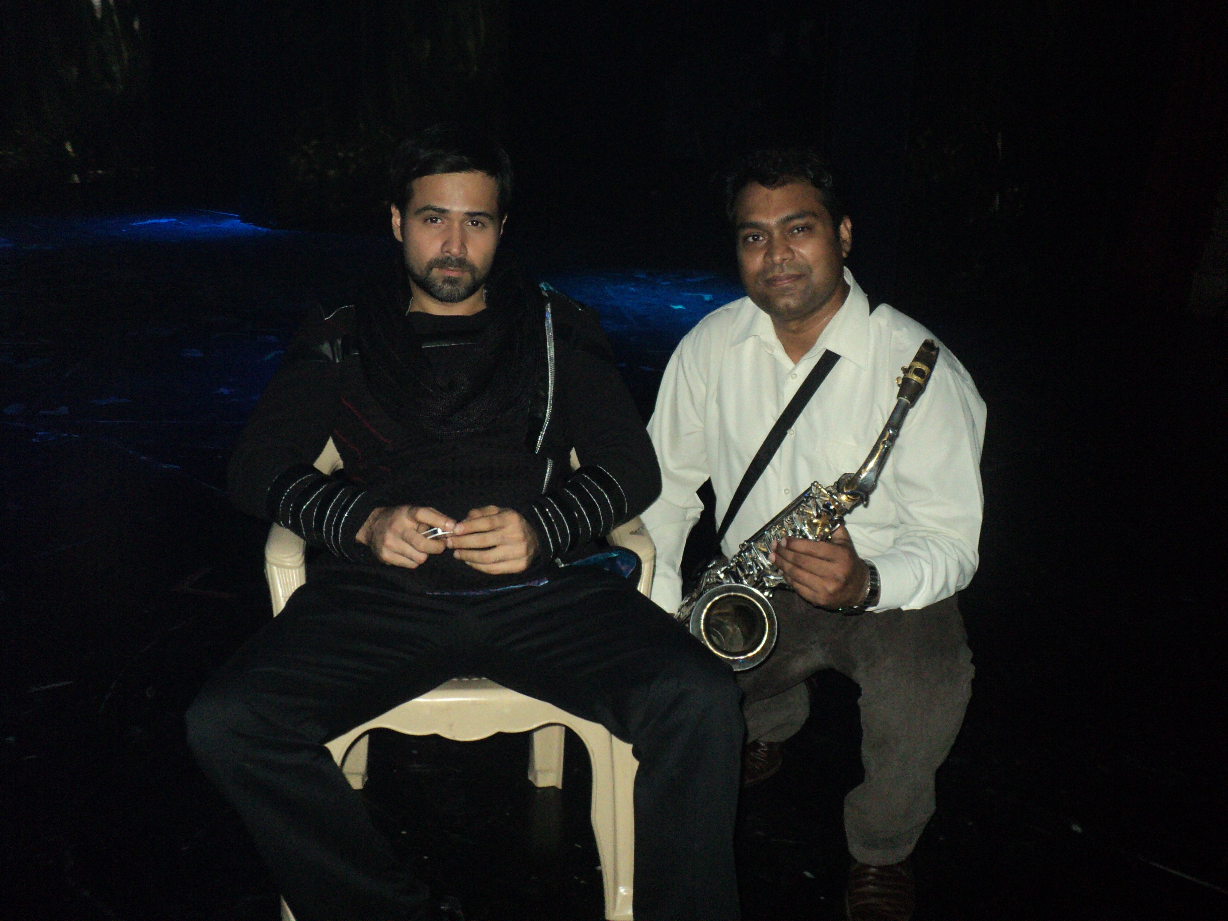 Vikas Gautam with a celebrity guest