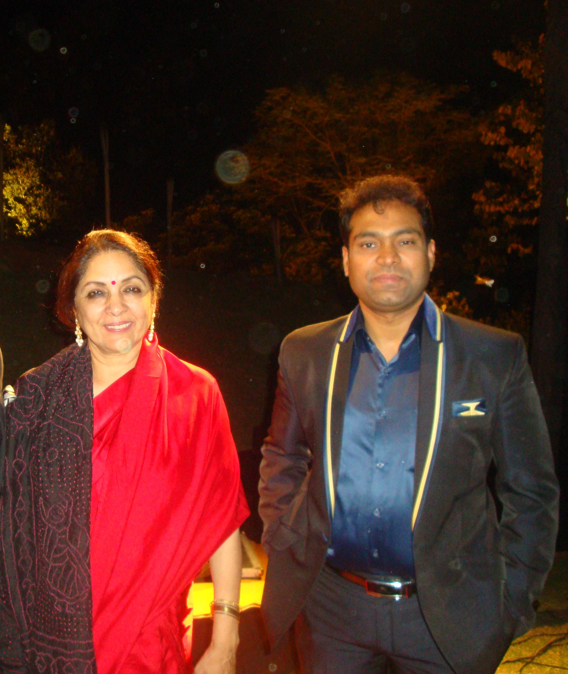Vikas Gautam with a celebrity guest