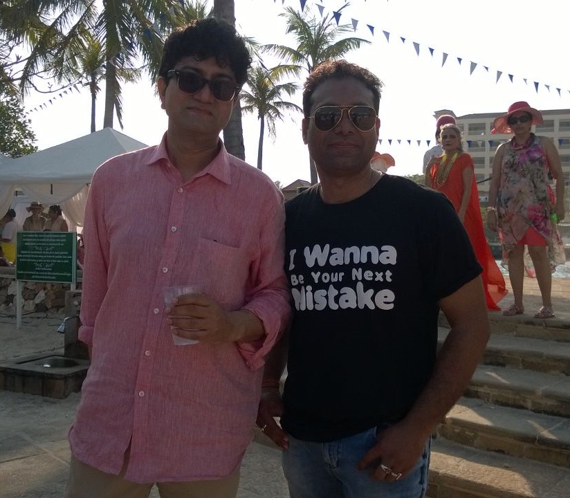 Vikas Gautam with a celebrity guest