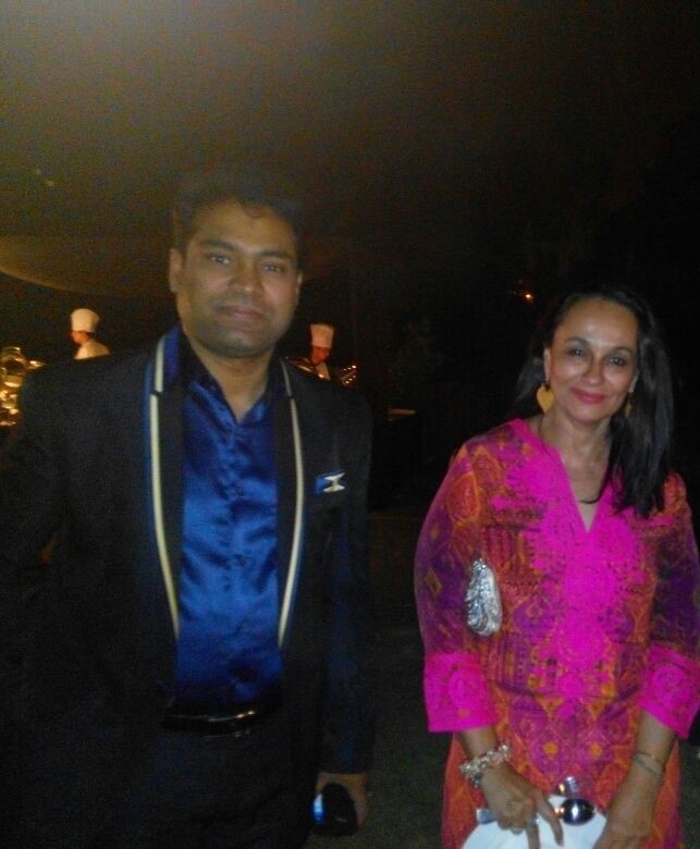 Vikas Gautam with a celebrity guest