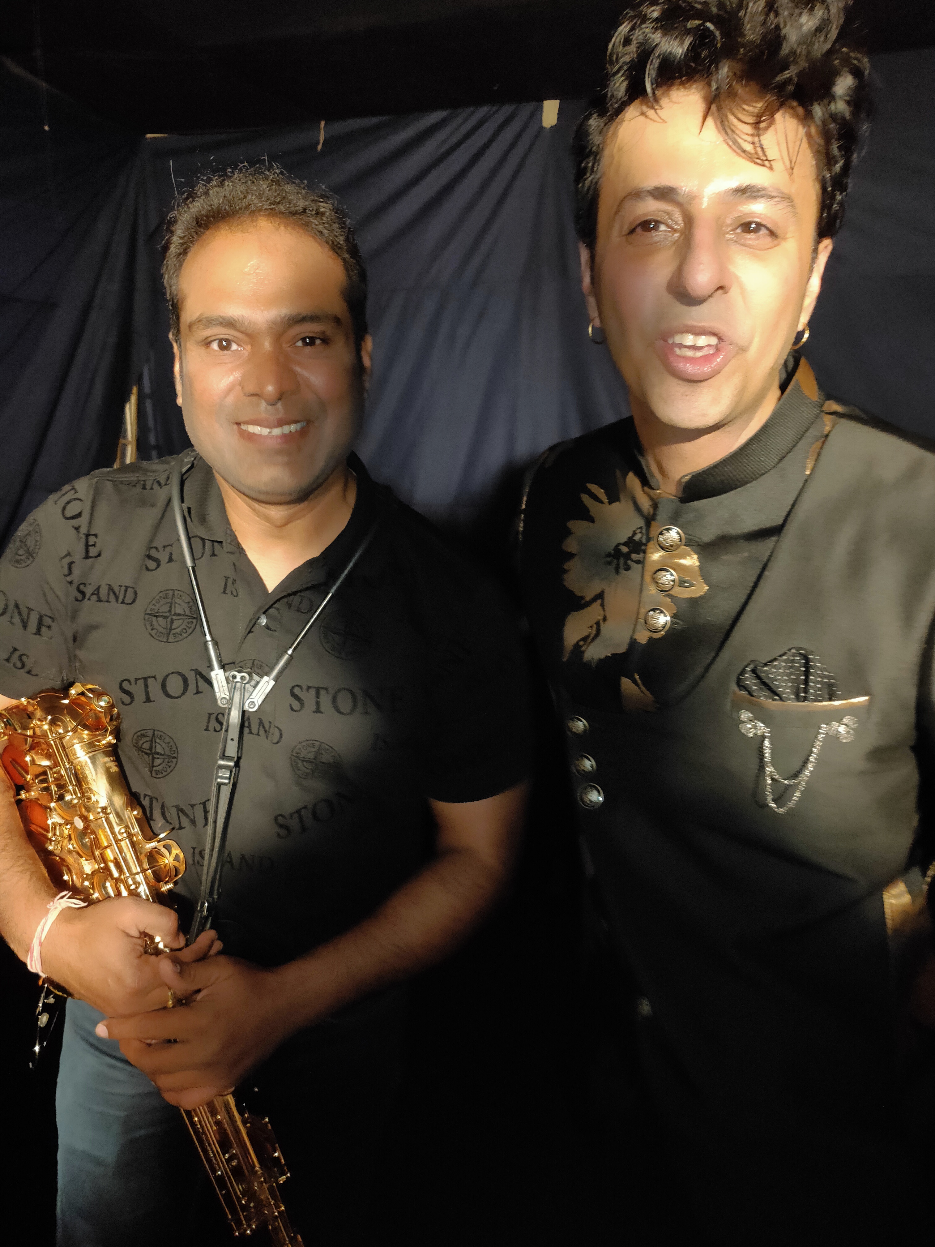 Vikas Gautam with a celebrity guest