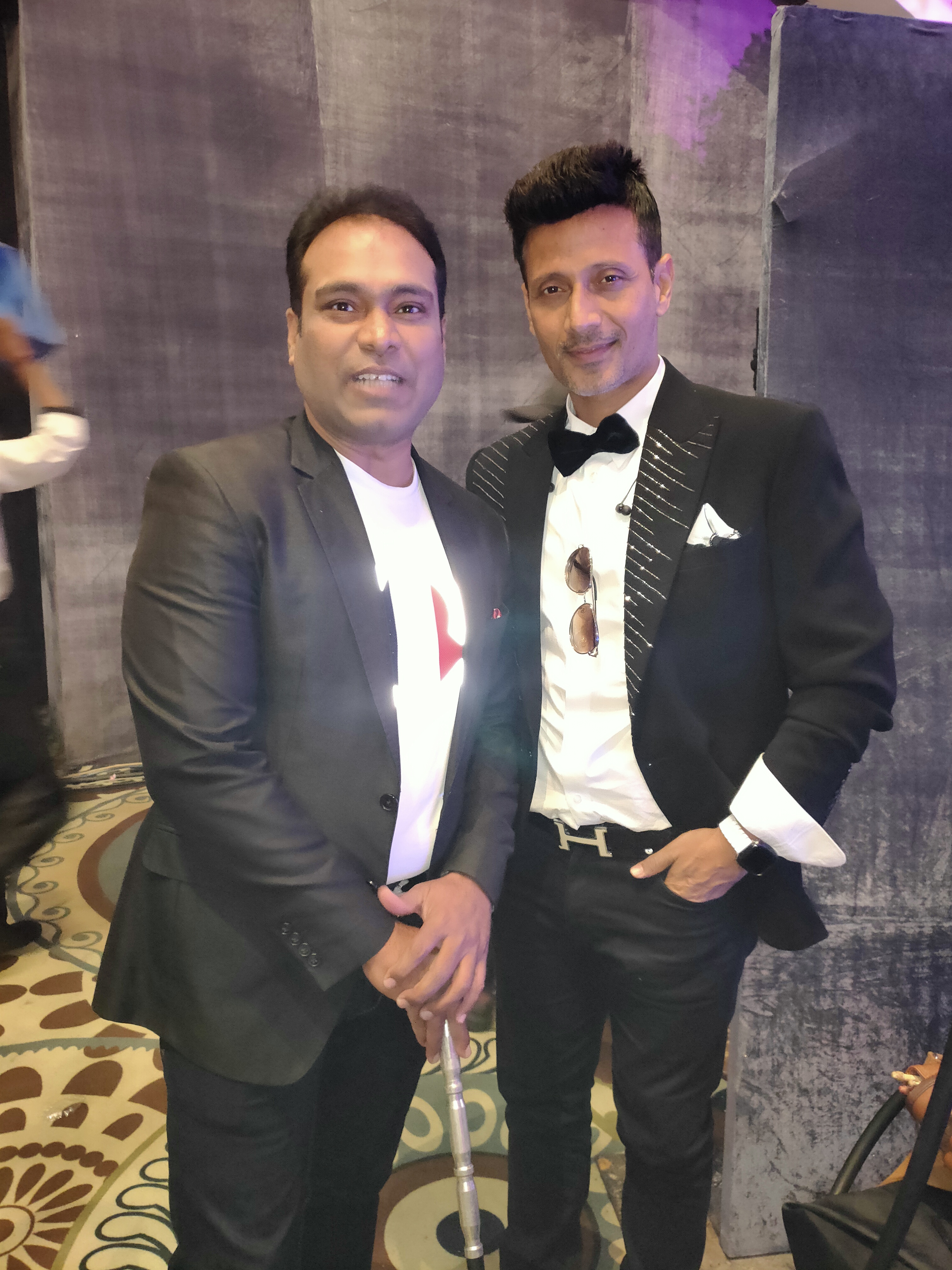 Vikas Gautam with a celebrity guest