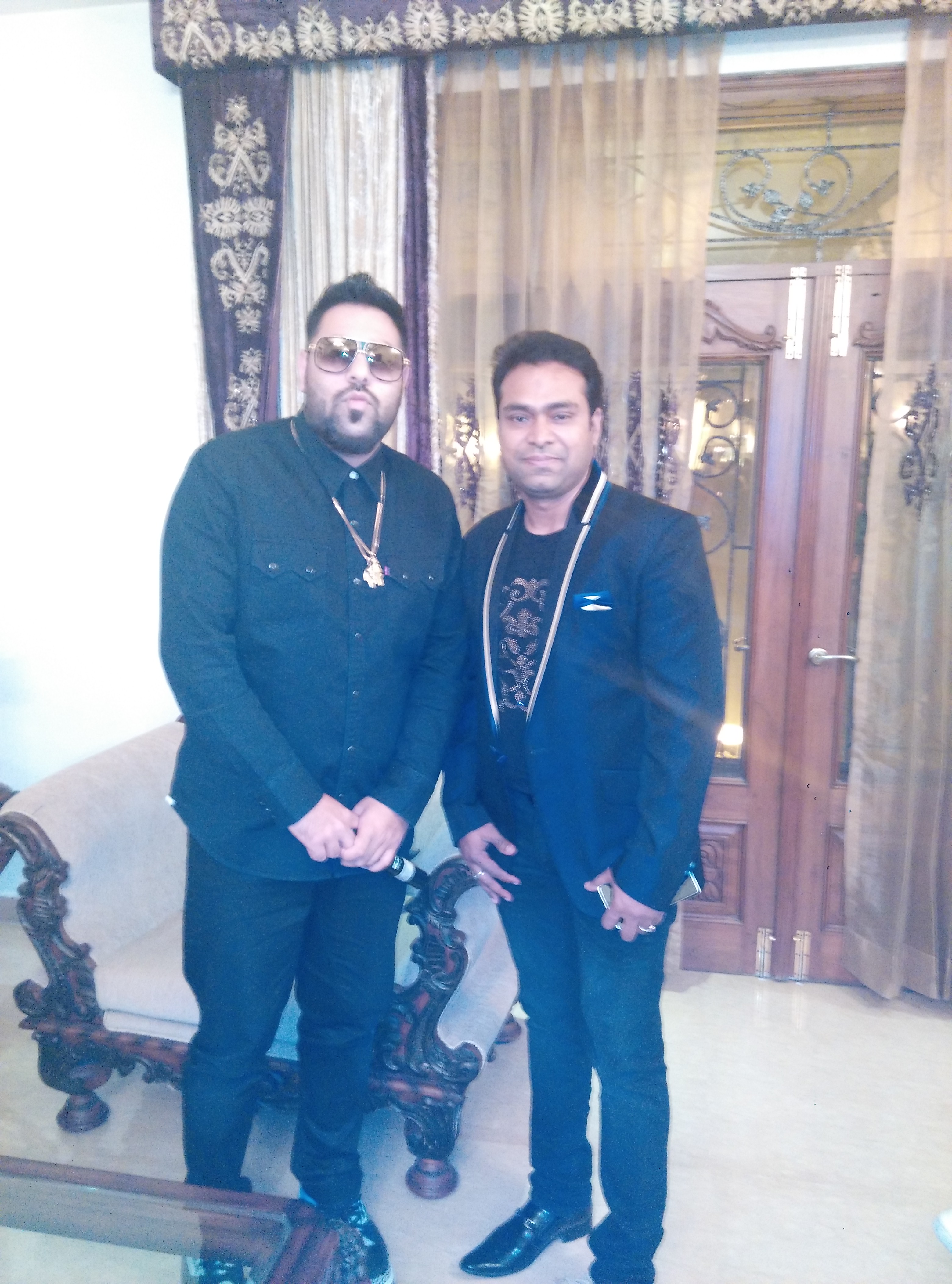 Vikas Gautam with a celebrity guest