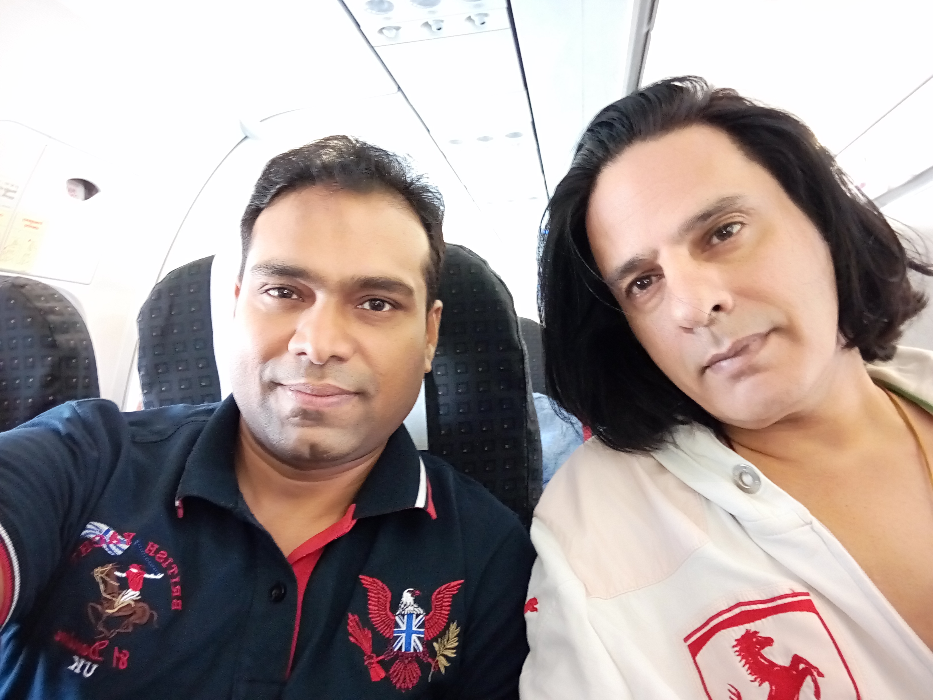 Vikas Gautam with a celebrity guest