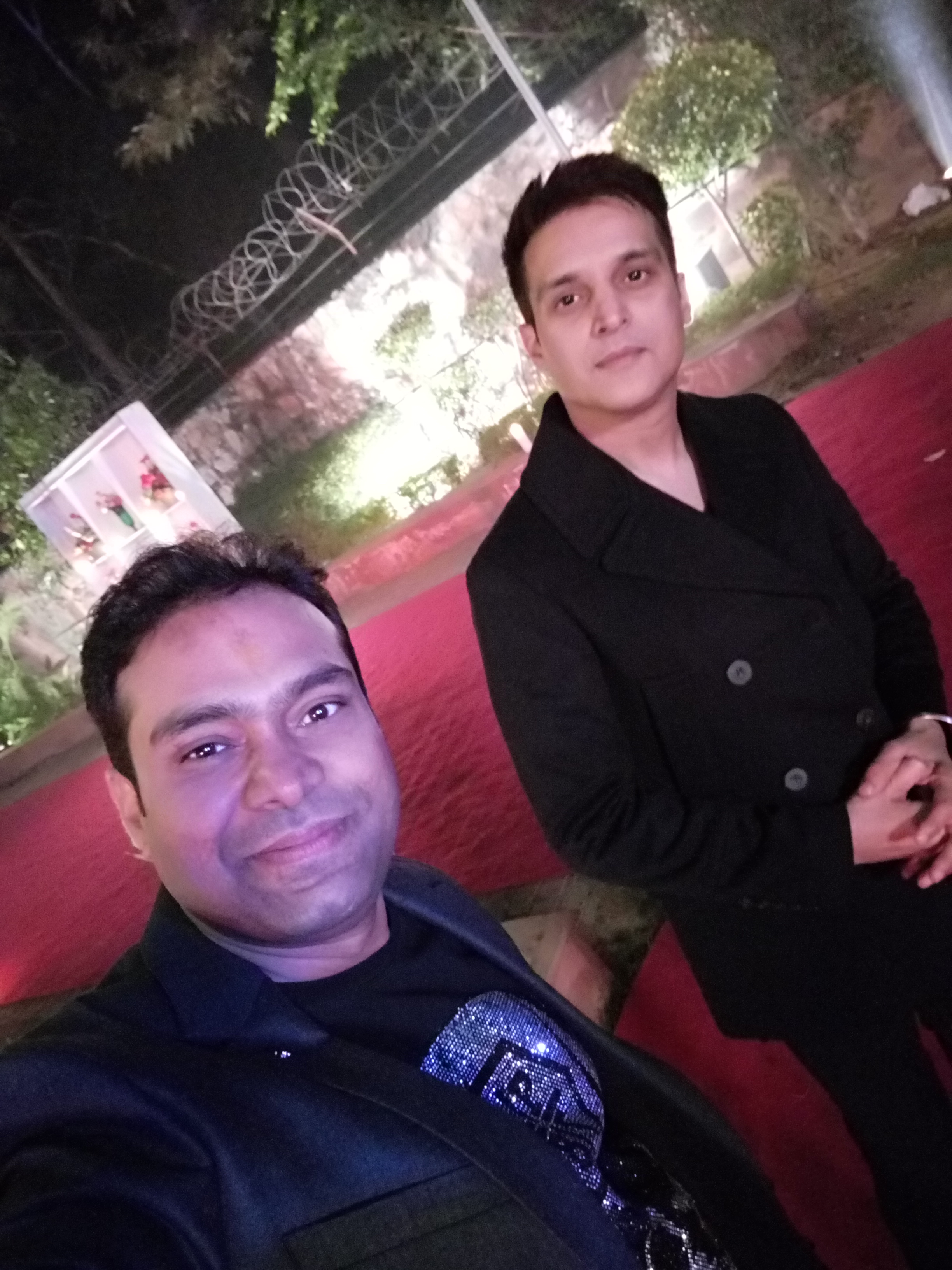 Vikas Gautam with a celebrity guest