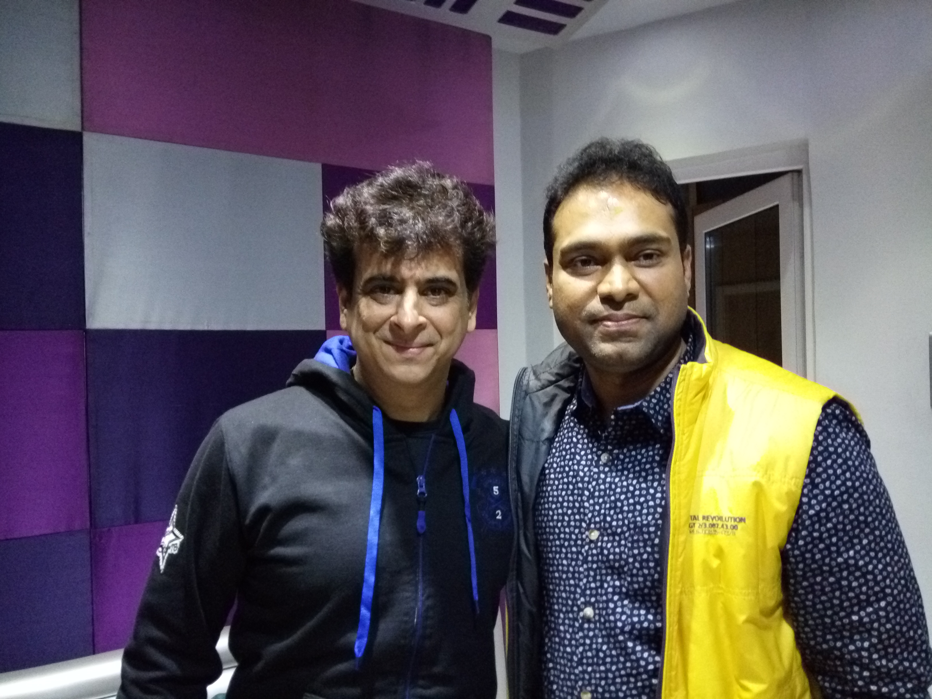 Vikas Gautam with a celebrity guest