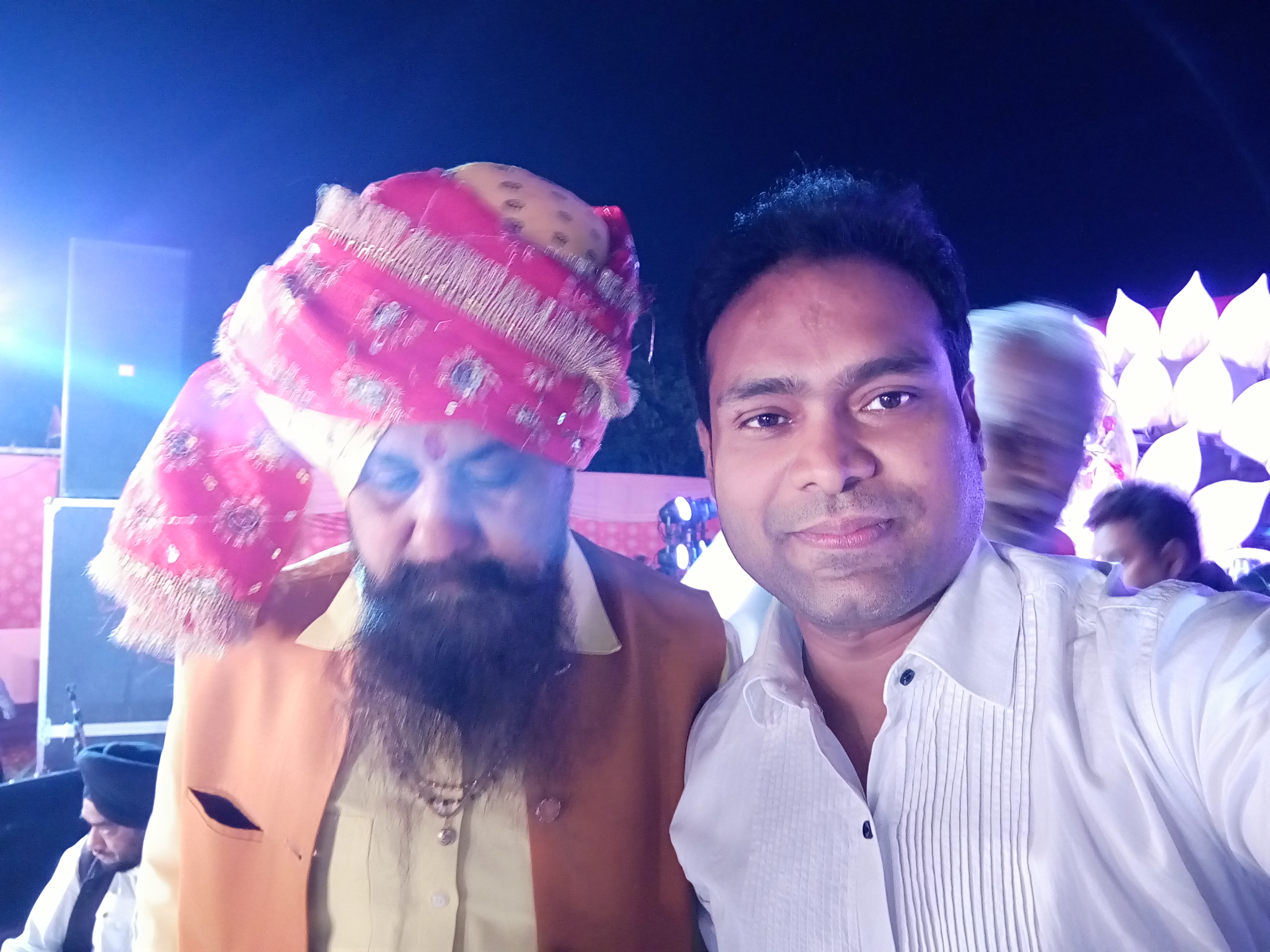 Vikas Gautam with a celebrity guest