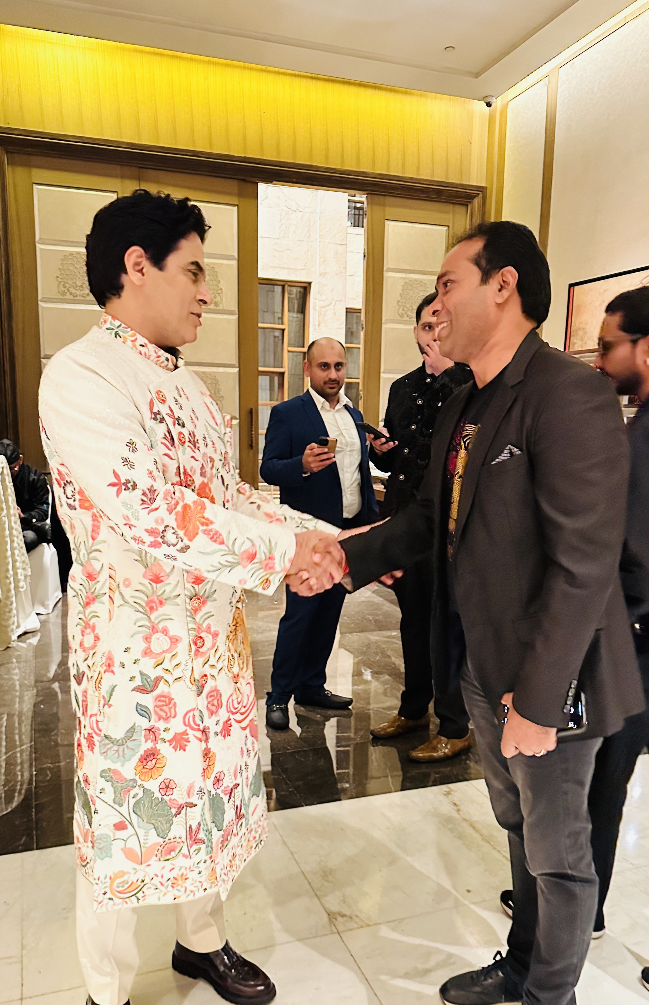 Vikas Gautam with a celebrity guest