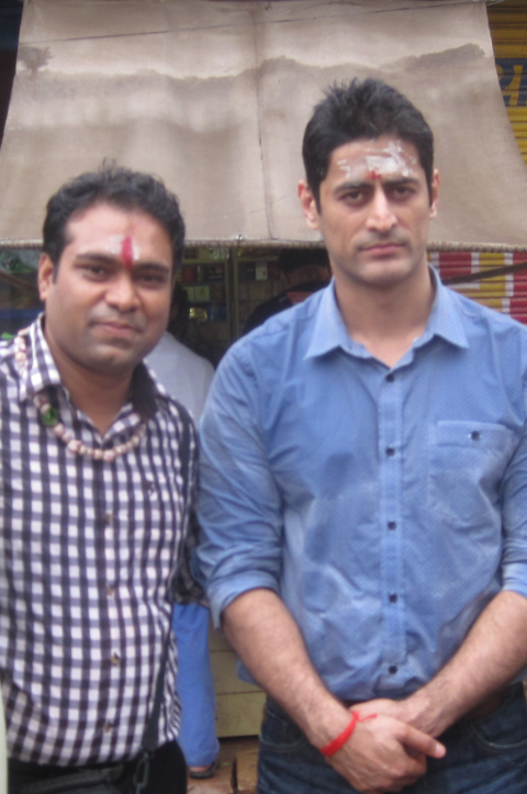 Vikas Gautam with a celebrity guest