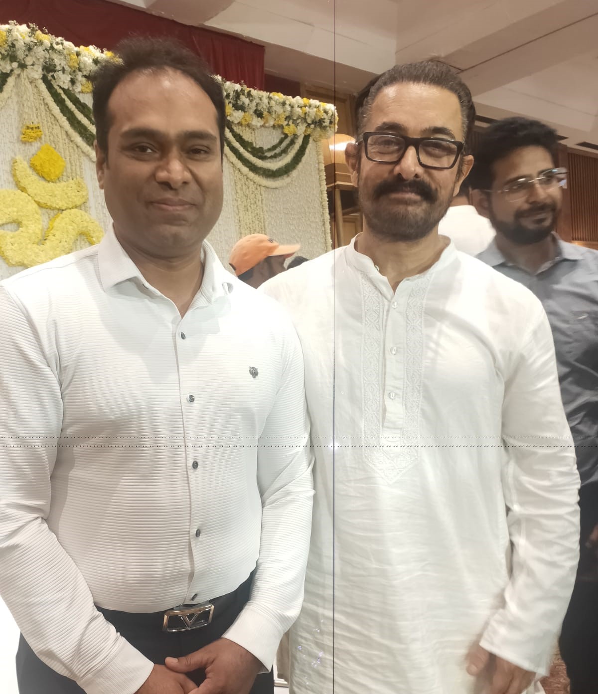 Vikas Gautam with a celebrity guest