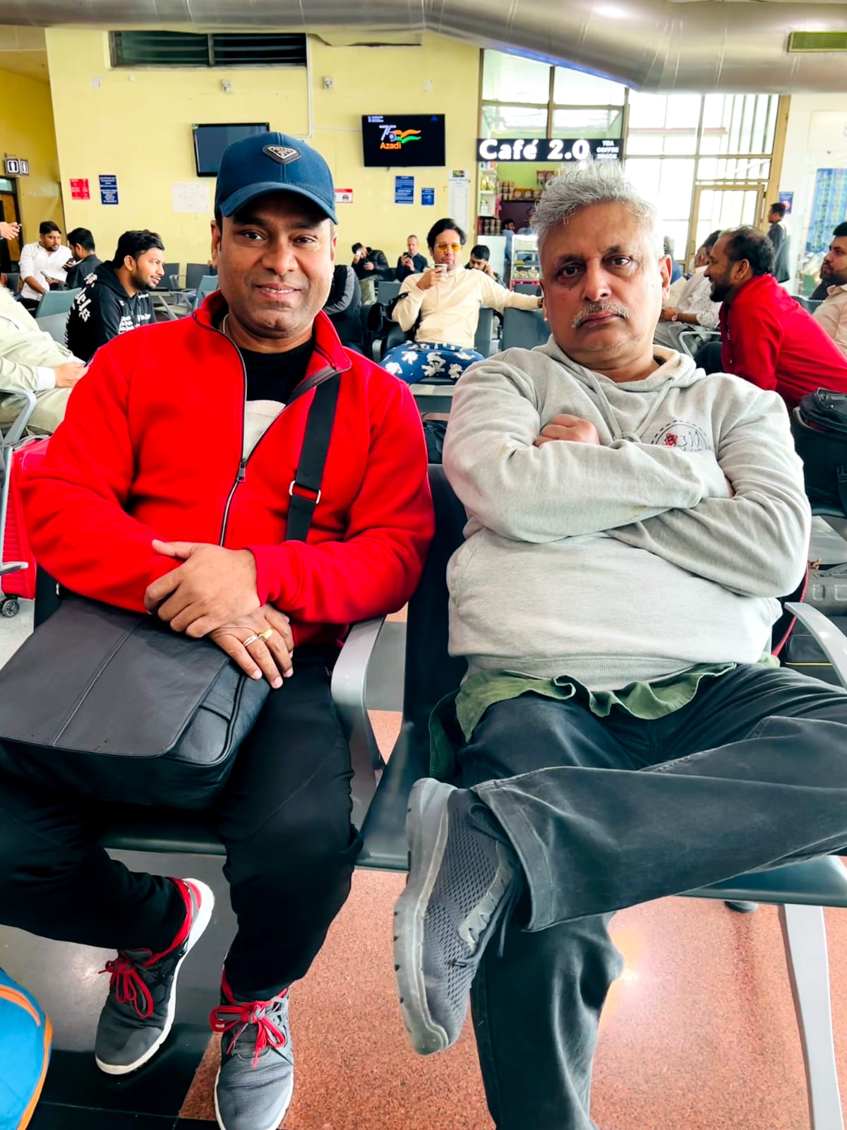 Vikas Gautam with a celebrity guest