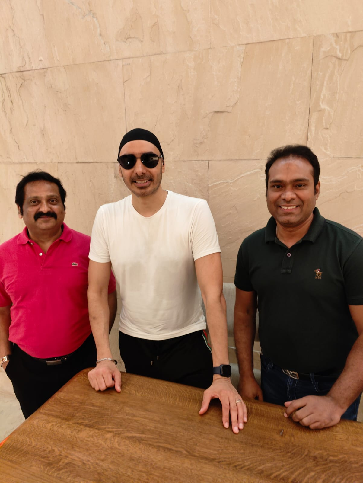 Vikas Gautam with a celebrity guest