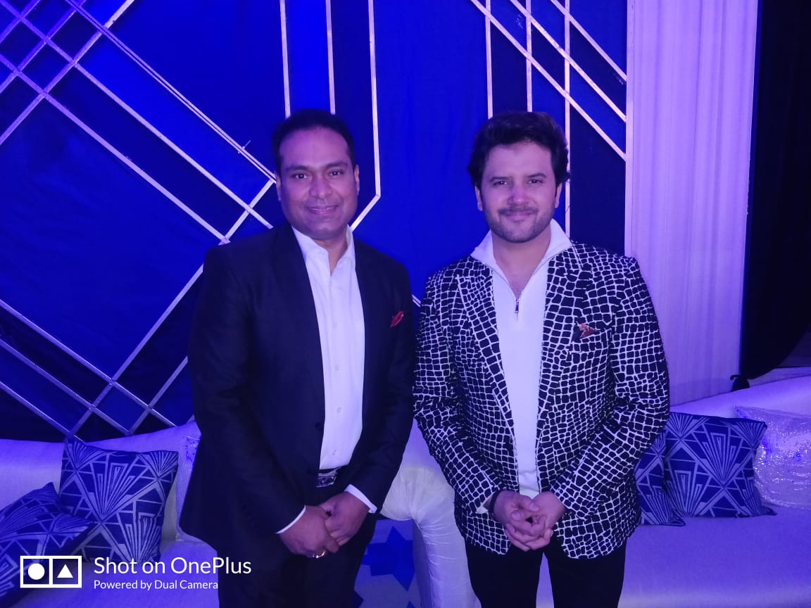 Vikas Gautam with a celebrity guest