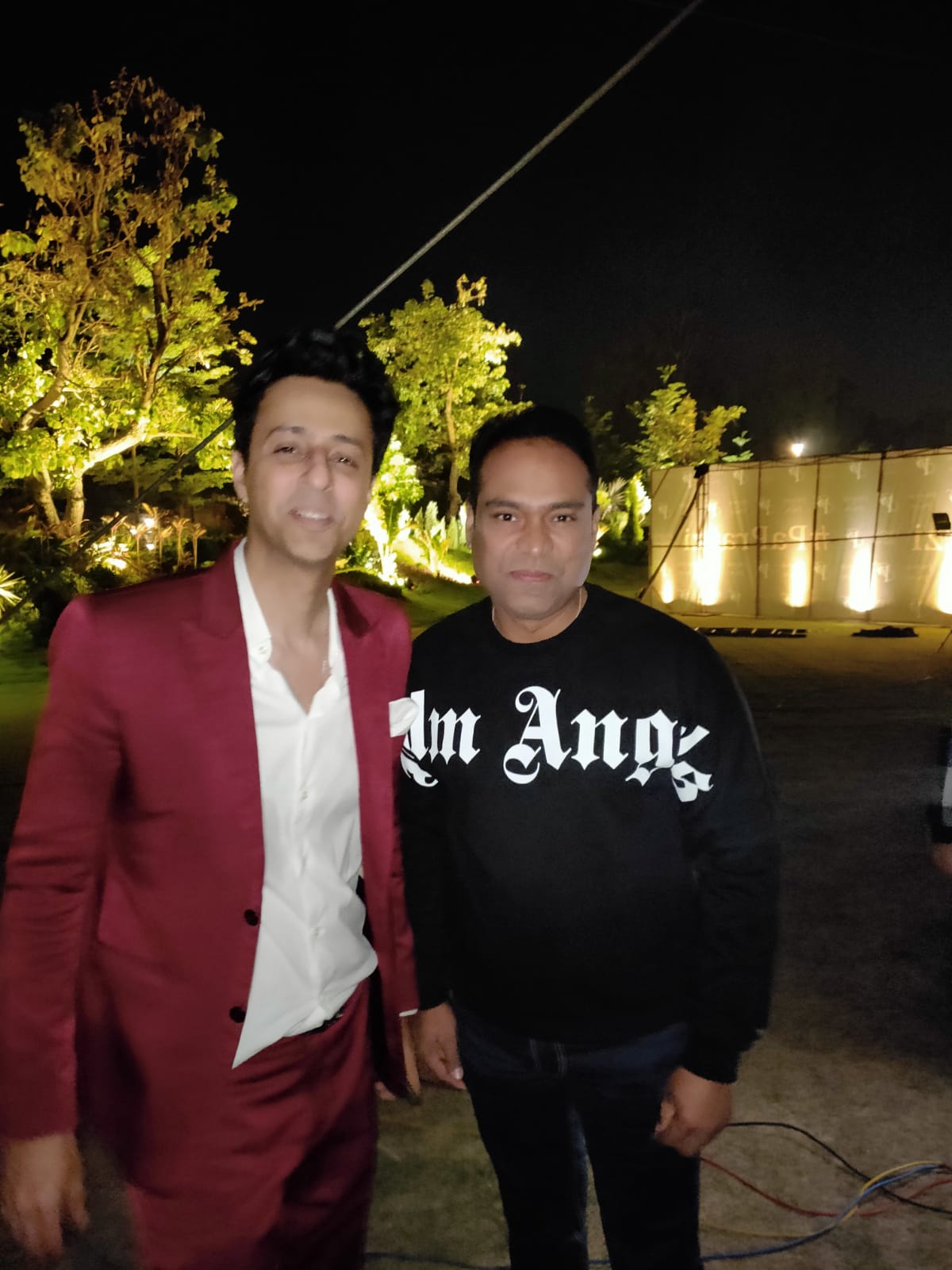 Vikas Gautam with a celebrity guest