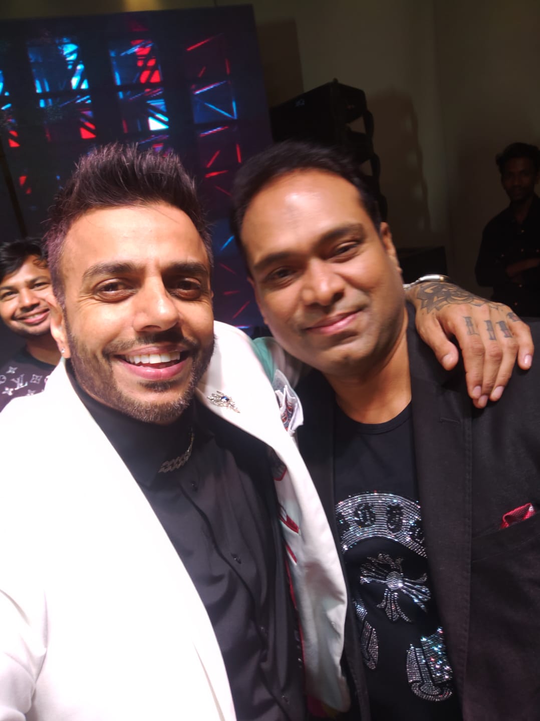 Vikas Gautam with a celebrity guest