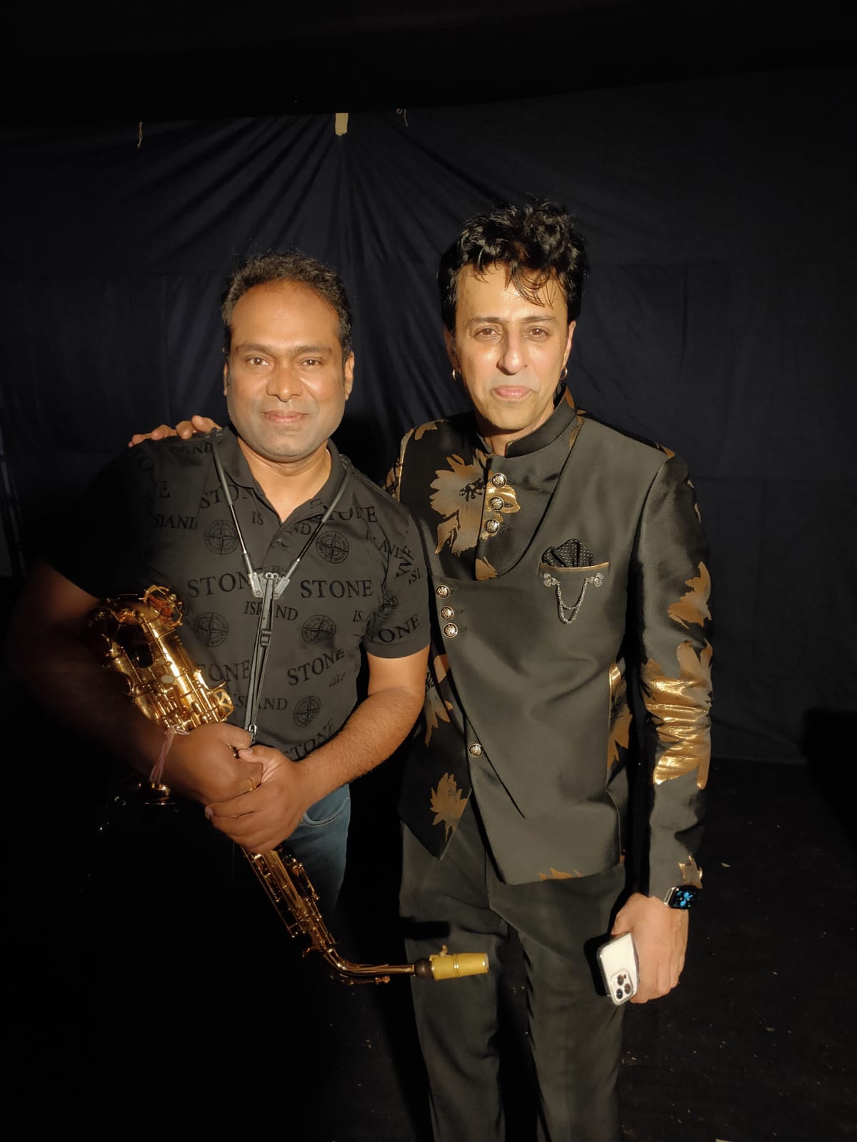 Vikas Gautam with a celebrity guest