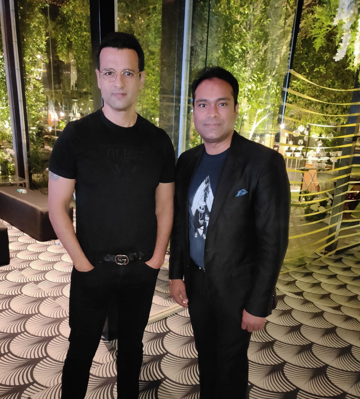 Vikas Gautam with a celebrity guest