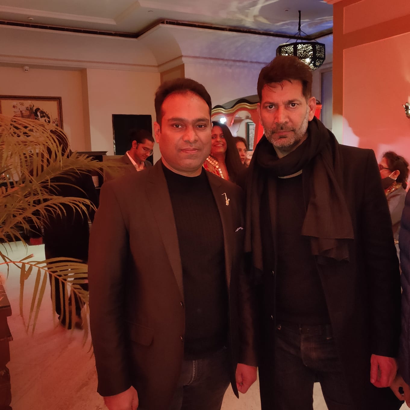 Vikas Gautam with a celebrity guest