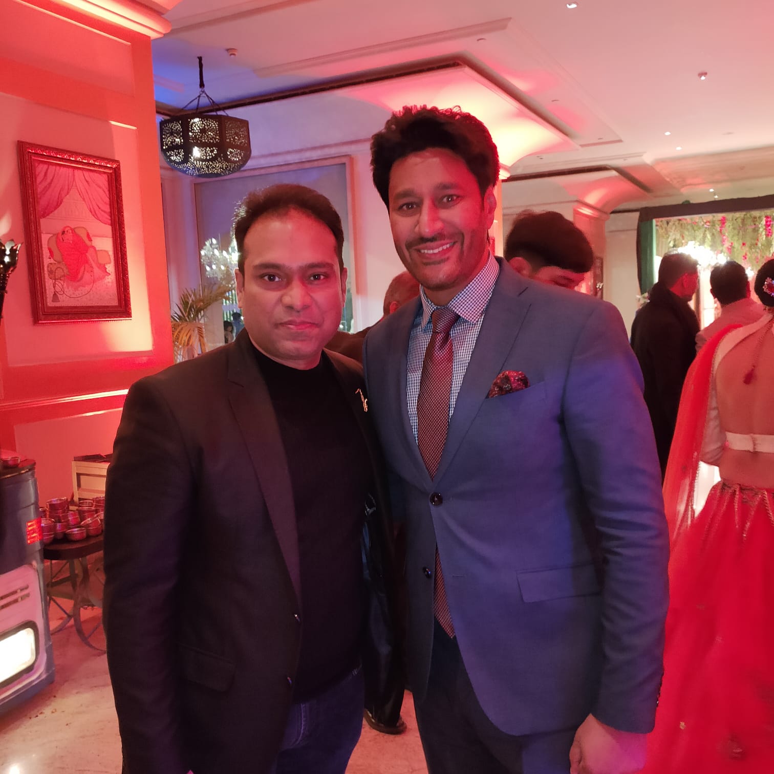 Vikas Gautam with a celebrity guest