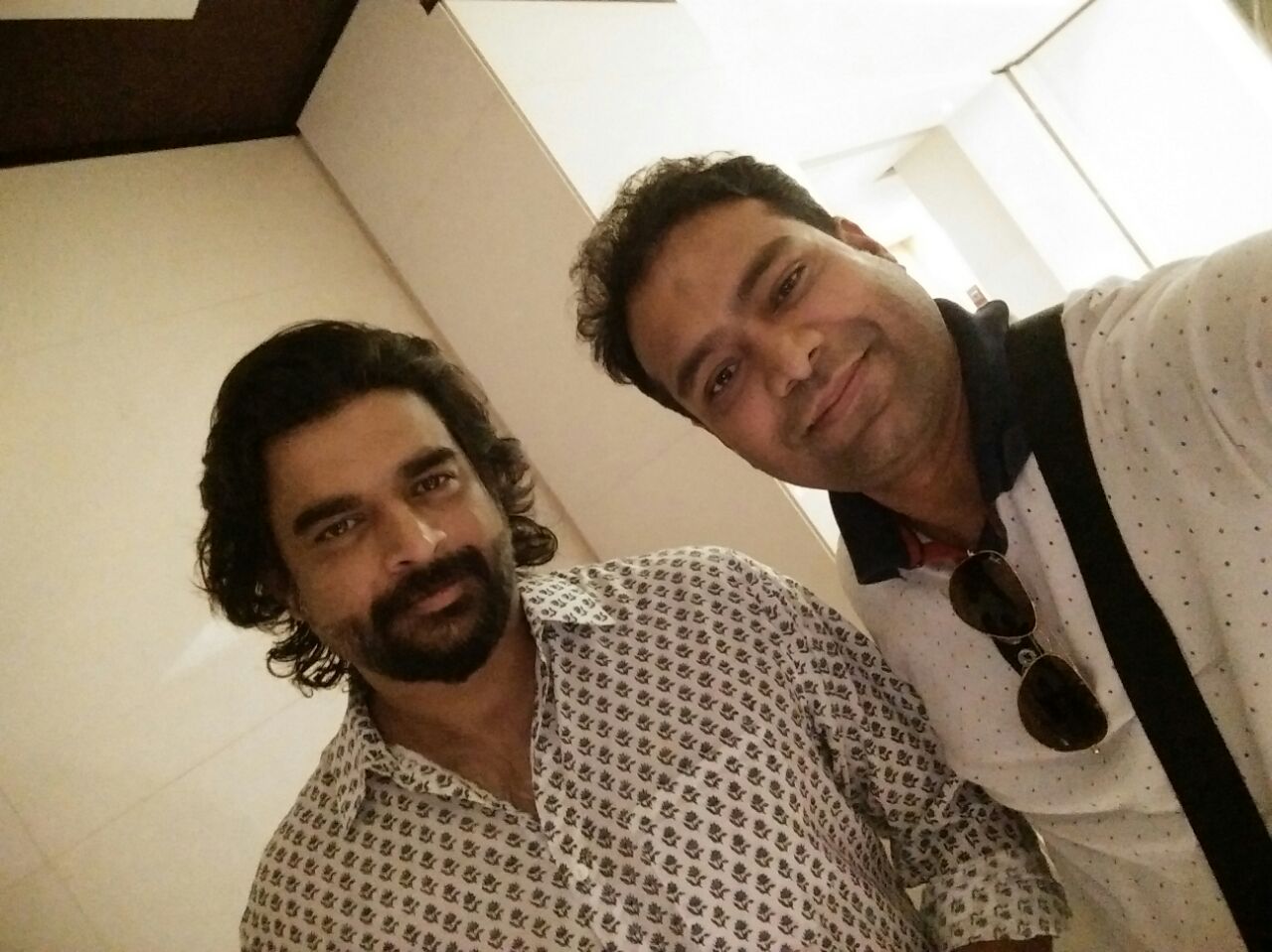 Vikas Gautam with a celebrity guest
