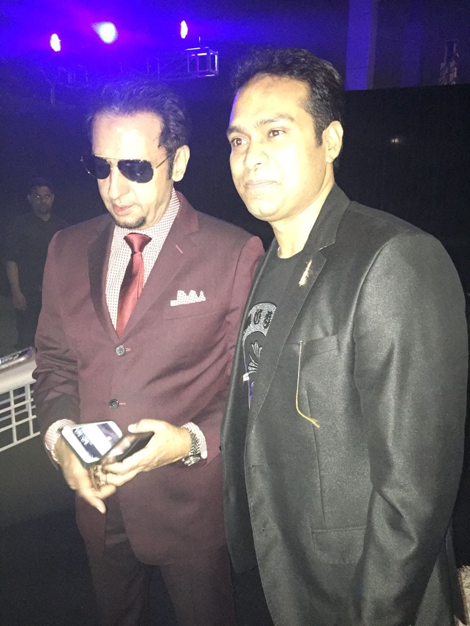 Vikas Gautam with a celebrity guest