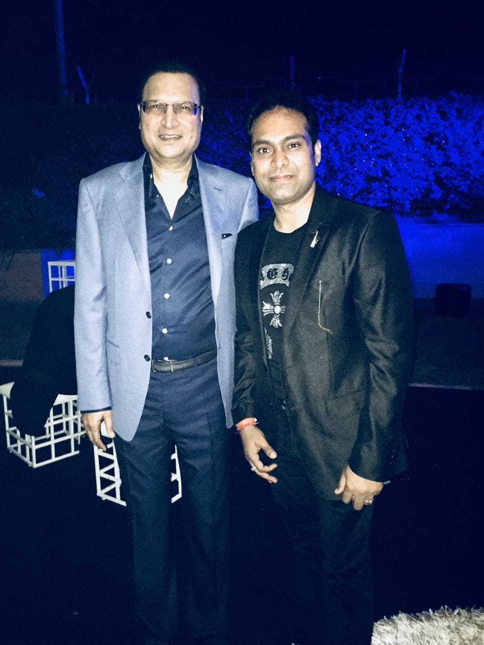Vikas Gautam with a celebrity guest