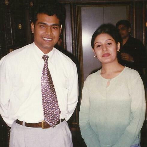 Vikas Gautam with a celebrity guest