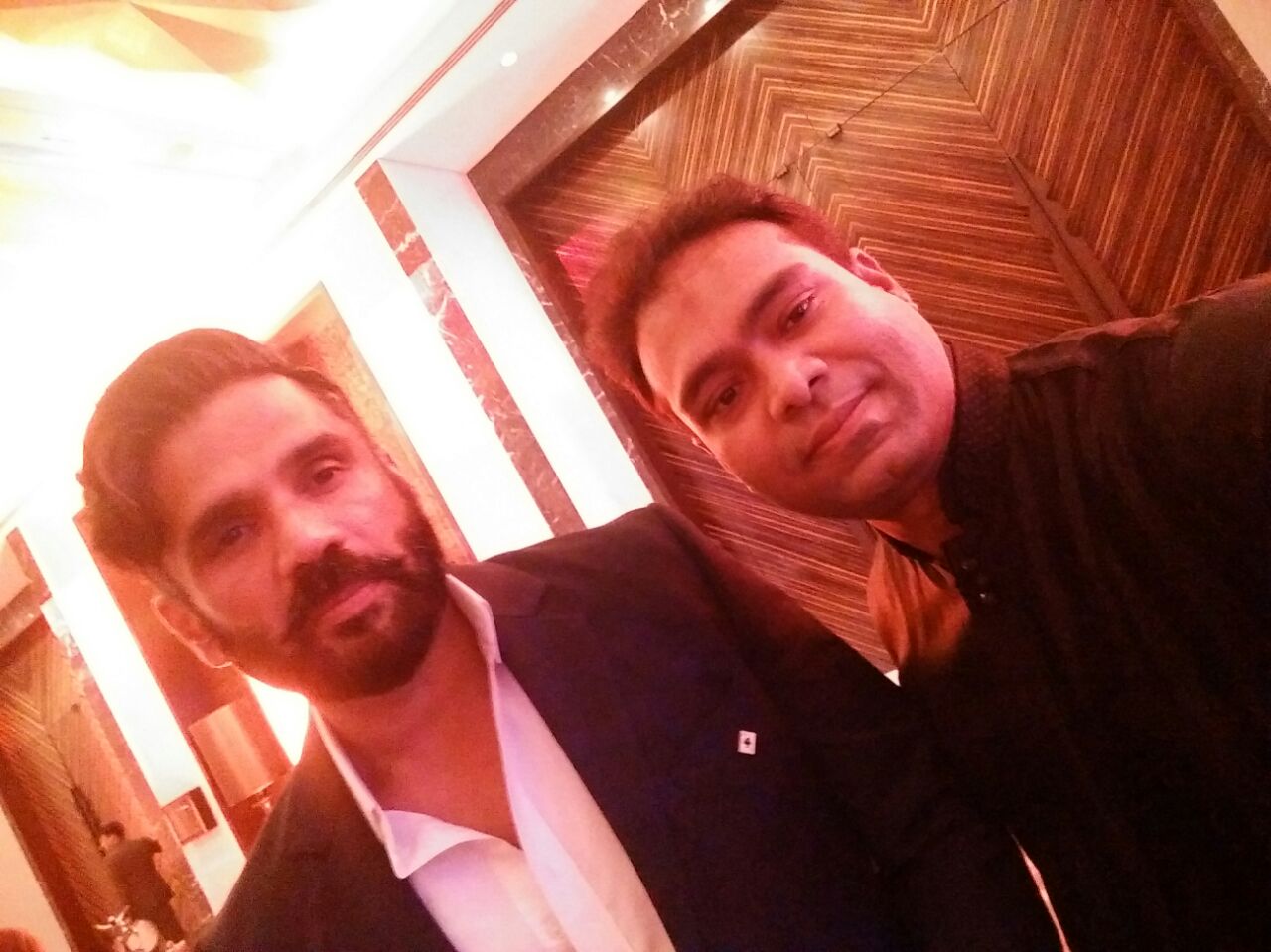 Vikas Gautam with a celebrity guest