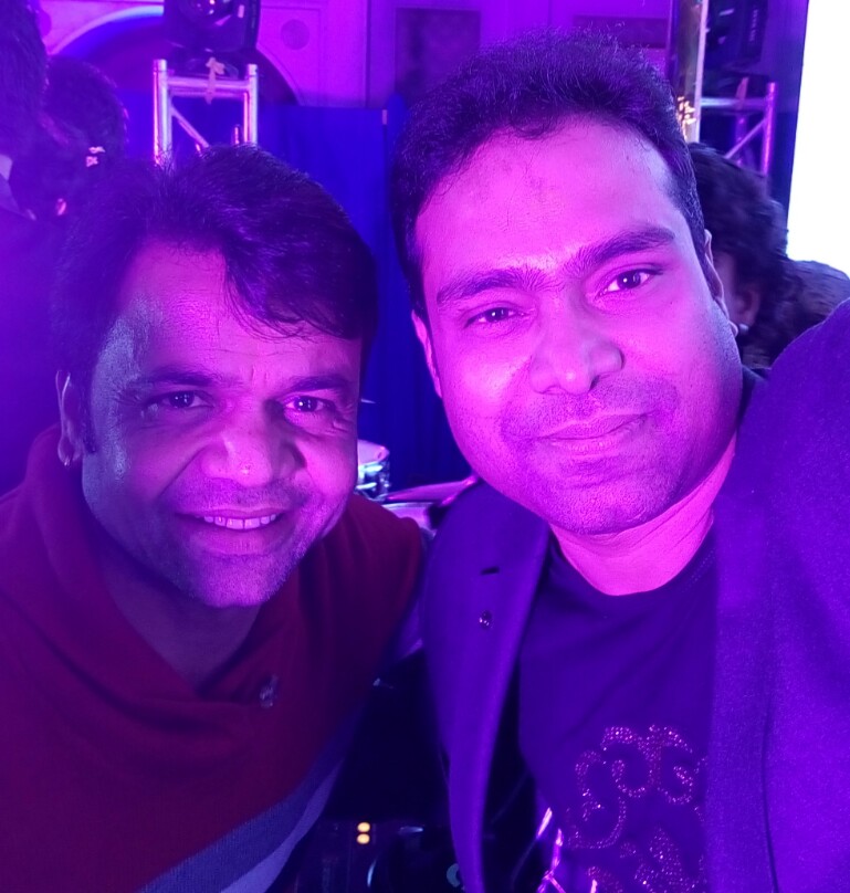 Vikas Gautam with a celebrity guest
