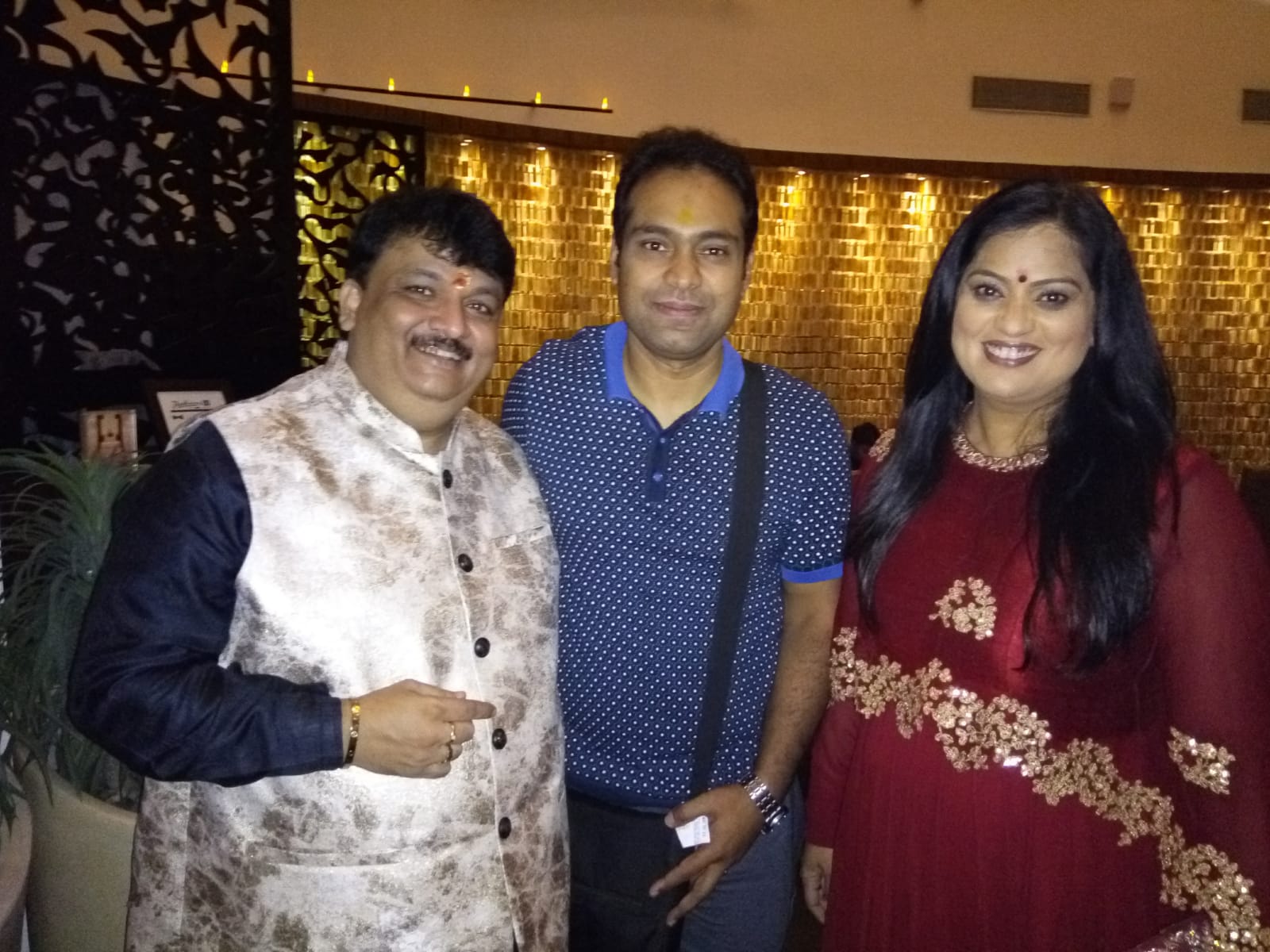 Vikas Gautam with a celebrity guest