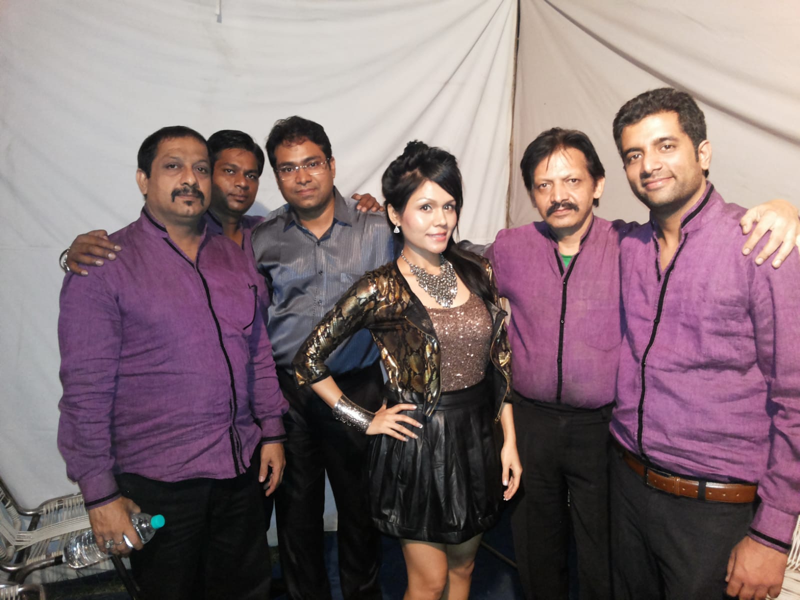 Vikas Gautam with a celebrity guest